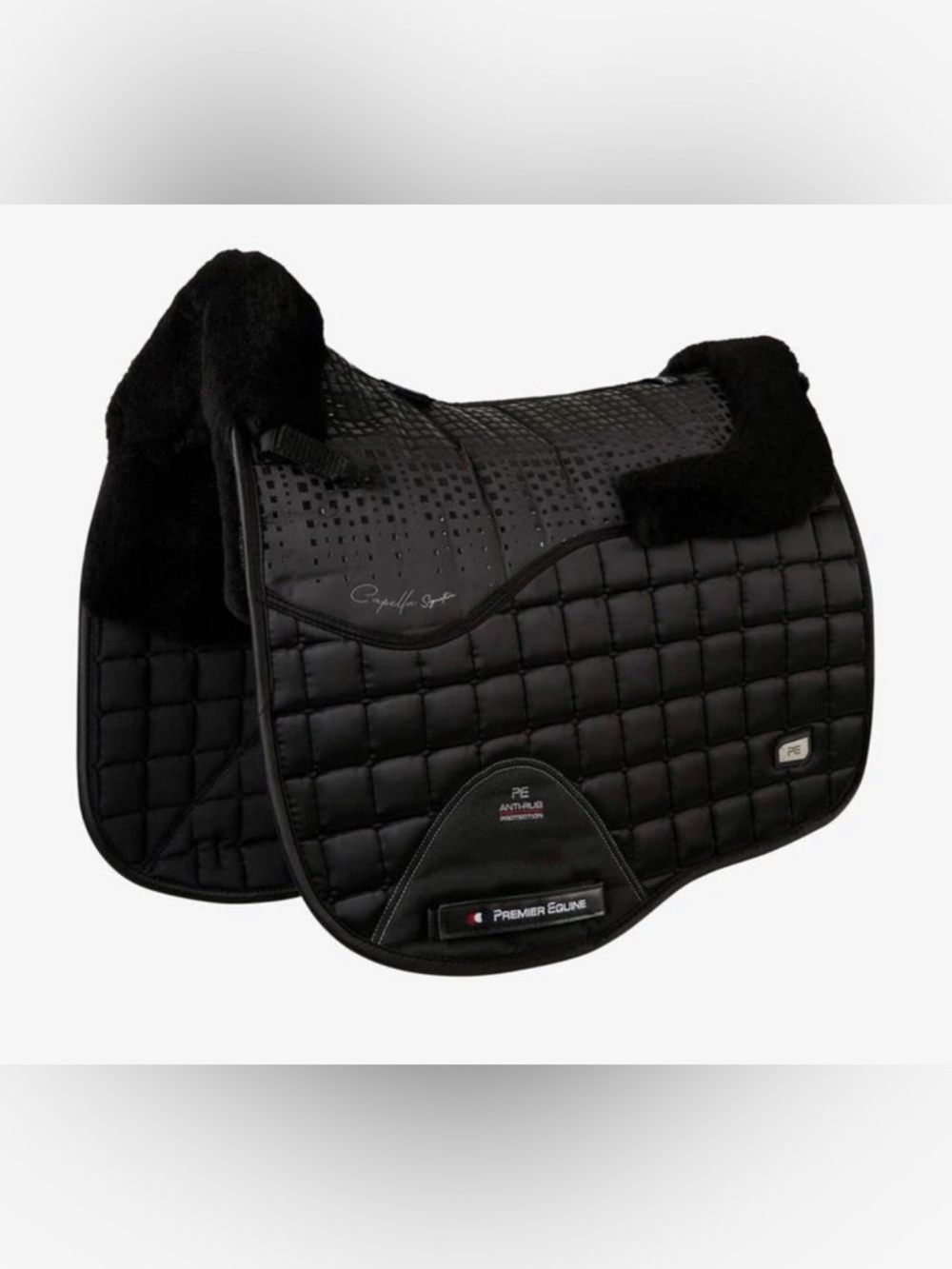Premier Equine Capella Signature Dressage saddle pad Black comes w/original bag